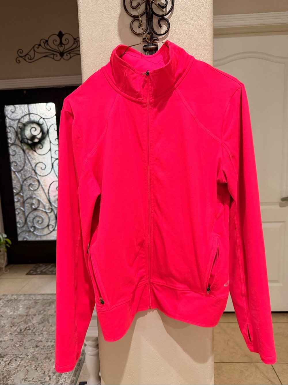 Champion Women's Neon Pink Full-Zip Bomber Jacket